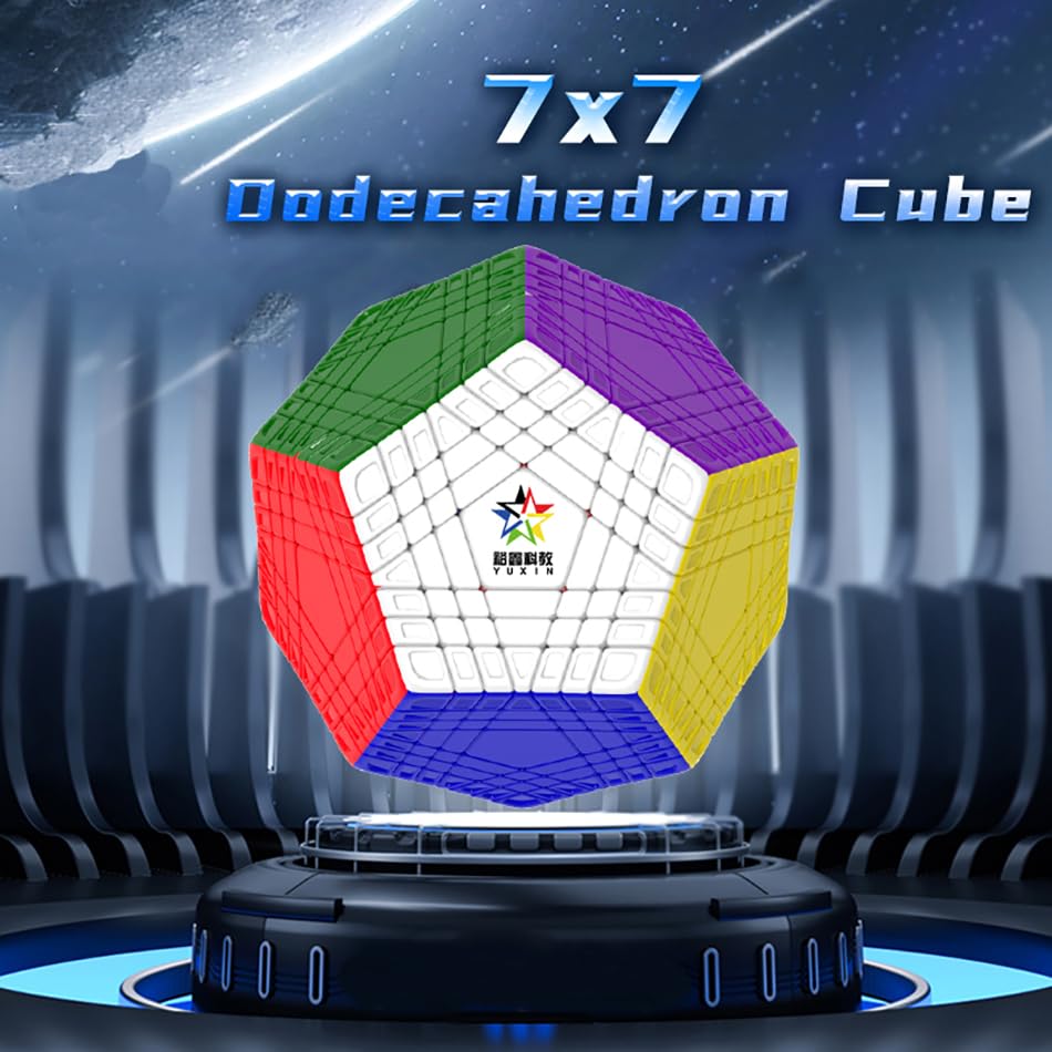 Willking YuXin Teraminx Stickerless 7x7 Cube Dadecahedyon Cube12
